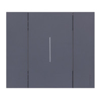 Выключатель 1-клавишный с подсветкой, Meiton, цвет грифель