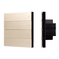 INTELLIGENT ARLIGHT Кнопочная панель SMART-DMX512-801-22-8G-8SC-DIM-IN Gold (230V, 2.4G) (IARL, IP20 Пластик, 5 лет), 039317