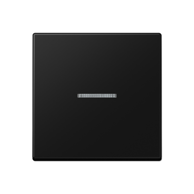 Клавиша для KNX кнопки, 1 группа, с окошком; термопласт; черный матовый, A101KO5BFSWM