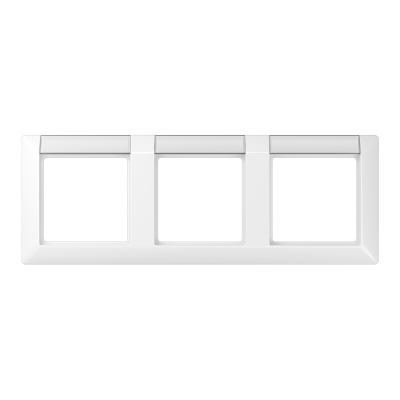 Рамка 3-кратная с полем для надписи для горизонтальной установки; белая, AS5830NAWW