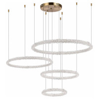 ST LUCE SL6110.203.04 Люстра подвесная ST-Luce Золотистый/Прозрачный LED 4*42W 3000 - 6500K