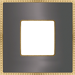 FD01431GROB Fede Belle Epoque Metal Рамка 1-ная, Graphite+Bright Gold