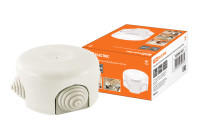 Коробка распаячная фарфоровая D7,8х4,5см белая TDM Electric, SQ2802-0011