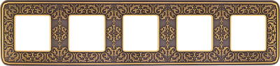 FD01375PB Fede Emporio Рамка 5-ная, Bright Patina