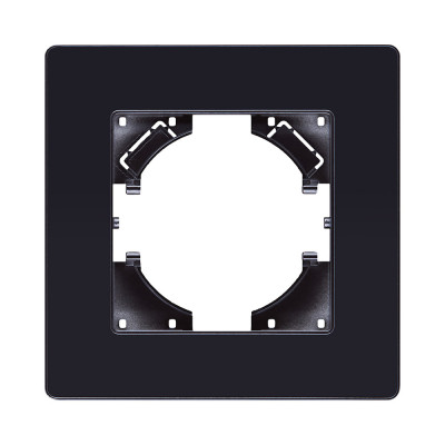 Рамка 1-постовая, черный Kollinger Eleganz Acryl EA1BK