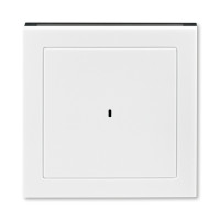 3559H-A00700 62 - Накладка ABB Levit для выключателя карточного белый / дымчатый чёрный - 2CHH590700A4062