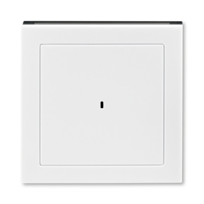 3559H-A00700 62 - Накладка ABB Levit для выключателя карточного белый / дымчатый чёрный - 2CHH590700A4062