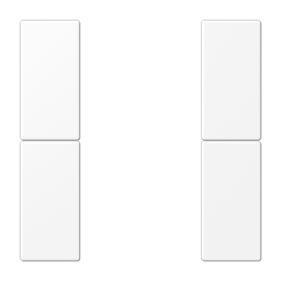 Набор накладок 2 группы для модулей F50; термопласт; белый матовый, LS502TSAWWM