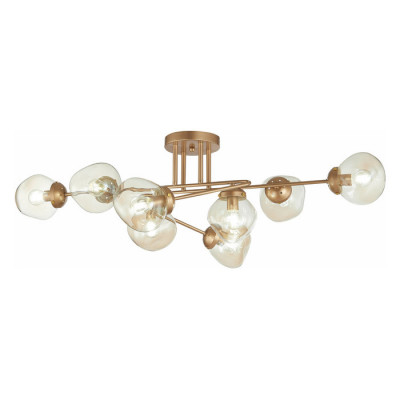 Evoluce SLE155702-08 Светильник потолочный Золотистый/Янтарный E14 8*40W