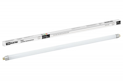 Лампа люминесцентная линейная двухцокольная ЛЛ-12/16Вт, T4/G5, 6500 К, длина 468,7мм TDM Electric, SQ0355-0008