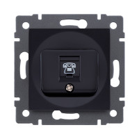 Розетка телефонная RJ11, черный Kollinger REA-009BK для Aspekt, Eleganz, Reflex Розетка телефонная RJ11, черный Kollinger REA-009BK для Aspekt, Eleganz, Reflex