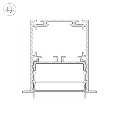 Профиль SL-LINIA52-3L-F-2000 ANOD (Arlight, Алюминий), 044682