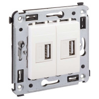 4400543 - ДКС USB зарядное устройство в стену, "Avanti", "Белое облако"