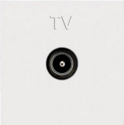 N2250.7 BL     Abb NIE Механизм ТВ розетки, простой, 2-модульный, серия Zenit, цвет альпийский белый 2