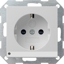 1170015 Gira Розетка с з/к и светодиодной подсветкой