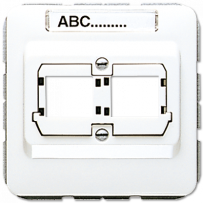 Крышка для гнезд Reichle de Massari полностью экранированных, 5-й категории, с полем для надписи; белая, CD569-21ACSWW