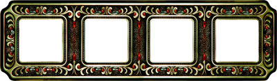 FD01354PBCL Fede Siena Crystal De Luxe Palace Рамка 4-ная, Bright Patina