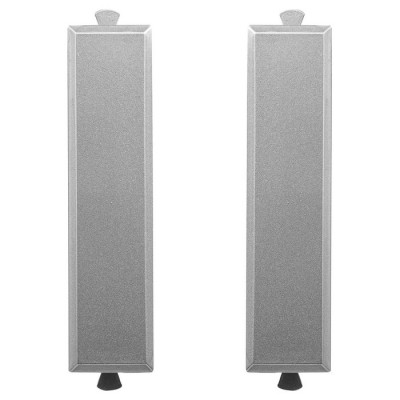 4404995 - ДКС Комплект модульных заглушек "Avanti", "Закаленная сталь", 0,5 модуля 2штуки