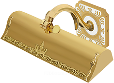 FD1023LEDOPEN Fede Подсветка картин из латуни "Light Medium Shade" SIENA со встроенным светодиодом, Pearl White