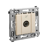 4405513 - ДКС Розетка TV проходная в стену, "Avanti", "Ванильная дымка"