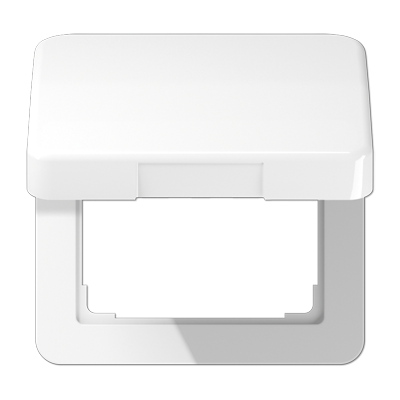 Крышка откидная для штепсельных розеток и изделий с платой 50?50 мм; белая, CD590KLWW
