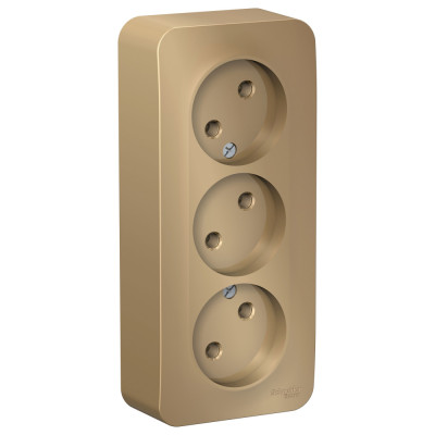 BLNRA000314 - BLANCA О/У РОЗЕТКА 3-ая без заземления без шторок, ИЗОЛ.ПЛ., 16А, 250В, ТИТАН, Systeme Electric