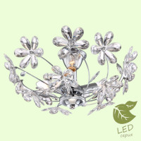 LUSSOLE PHOENIX Люстра потолочная, цвет основания - хром, плафон - акрил (цвет - прозрачный), 3x6W E14, GRLSP-0185