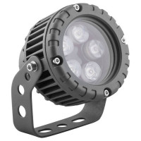 Светодиодный прожектор, D95xH130, IP65 5W 85-265V, зеленый, LL-882, Feron 32234