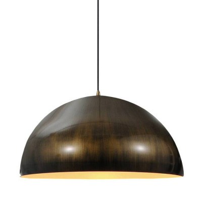 LUSSOLE SARATOGA Подвесной светильник, цвет основания - бронзовый, плафон - металл (цвет - бронзовый), 1x60W E27, LSP-9653