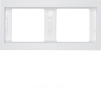 13637009 - Рамкa 2-ая гор., K.1, цвет: полярная белизна, с блеском, Berker