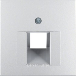 14071404 - Центральная панель для розетки UAE, B.x, цвет: алюминий, матовый, Berker