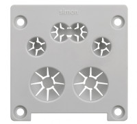 Simon K45 Connect Заглушка с вводом сдвоенных кабелей офиблока Compact, KCFC06-24