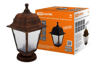 Светильник садово-парковый НТУ 04-60-001 четырехгр., напольный, пластик, расс.пластик, медь TDM Electric, SQ0330-0788