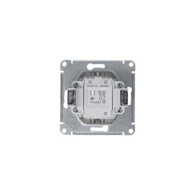 GLOSSA 2-клавишный ВЫКЛЮЧАТЕЛЬ,сх.5,10AX, механизм, ПЛАТИНА