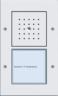 126666 Gira Плоская наружная дверная одноканальная станция
