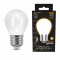 Лампа Gauss Filament Шар 9W 590lm 3000К Е27 milky LED 1/10/50, 105202109