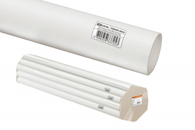 Труба гладкая жесткая ПВХ d 20 (104 м) длина 2 м индивид. штрихкод, белая TDM Electric, SQ0404-0032