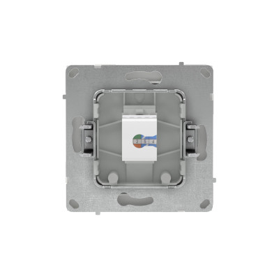 DKC KANT Компьютерная розетка RJ-45 без шторки, кат.6А одинарная,белый песок, 7010673