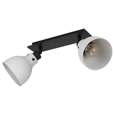 43828 Спот MATLOCK, 2Х40W, E27, L520, B145, H225, сталь, серый, черный