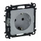 753620 - Valena LIFE.Силовая розетка 2К+З 16А 250В с защитными шторками.Безвинтовые зажимы.С лицевой панелью., Legrand