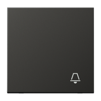 Клавиша для кнопок и выключателя с символом "звонок"; антрацит, AL2990KAN