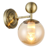 Evoluce SLE106301-01 Светильник настенный Бронзовый/Прозрачный, Янтарный E27 1*60W