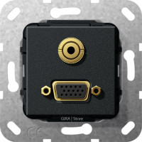 565910 Gira Разъем VGA, мини гнездо 565910 Gira Разъем VGA, мини гнездо
