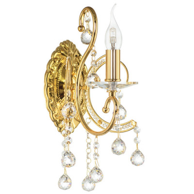 Lightstar 708612 (MB 300018-1) Бра ELEGANTE 1х60W E14 24K ЗОЛОТО (в комплекте)