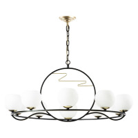 Lightstar 762117 (MD2076/10+1) Люстра ENNA 11х40W E14 ЧЕРНЫЙ/ЗОЛОТО (в комплекте)