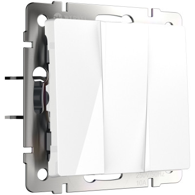 Werkel W1130001/ Выключатель трехклавишный (белый), a051131