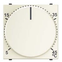 N2240.3 BL - Механизм терморегулятора для тёплых полов с выносным датчиком температуры, 10А/250В, серия Zenit, цвет альпийский белый - 2CLA224030N1101