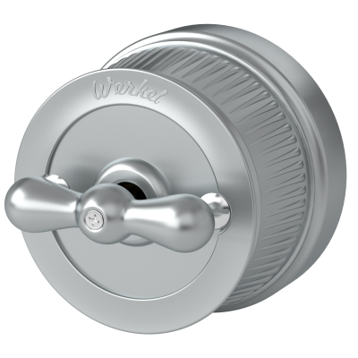 Werkel WL19-01-03/ Переключатель одноклавишный (Матовый хром) Ретро, a044911