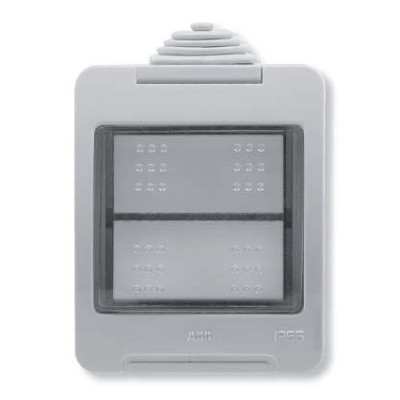 N3291 - Коробка IP55 для открытой установки на 2 модуля, серия Zenit/Stylo - 2CLA329100N1101