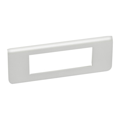 Рамка пластиковая Mosaic 6 модулей Алюминий